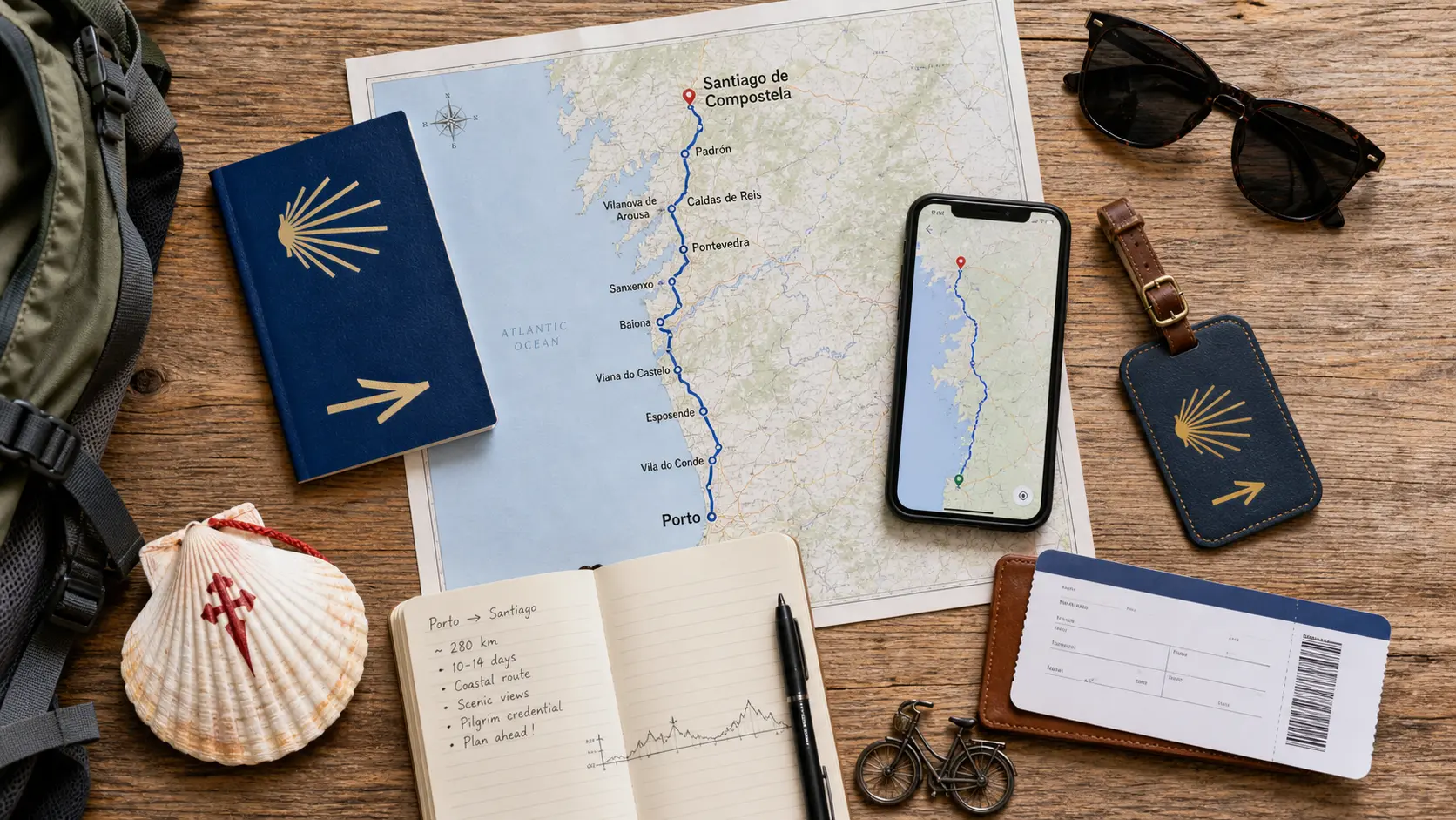 Portuguese Coastal Camino Logistics in 2026: Airports, Baggage, Bikes, and Busy Stages
