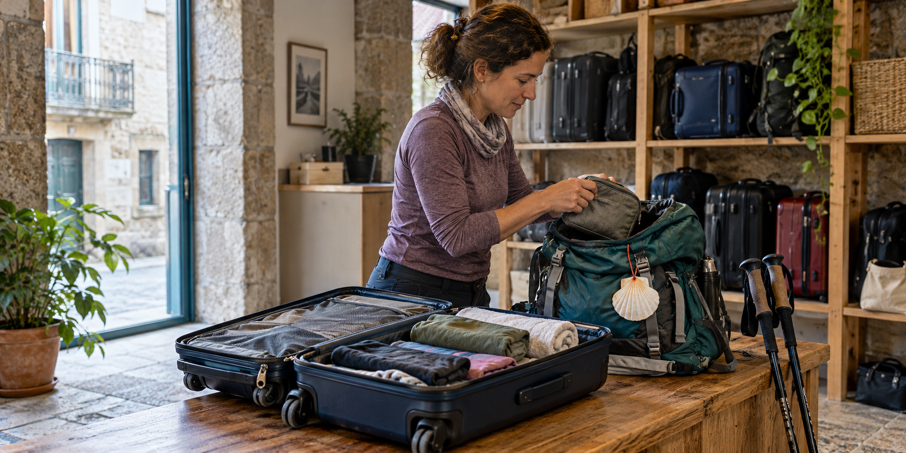 Extra Luggage on the Portuguese Coastal Camino: Store It in Porto or Send It to Santiago?